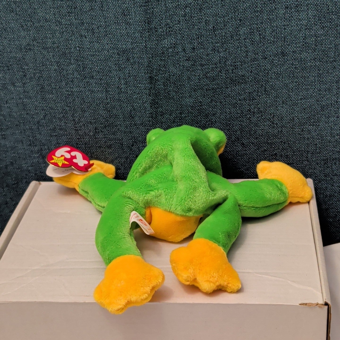 TY Beanie Baby SMOOCHY the Frog 1997 | MWMT Mint Tags | Retired Felt Mouth