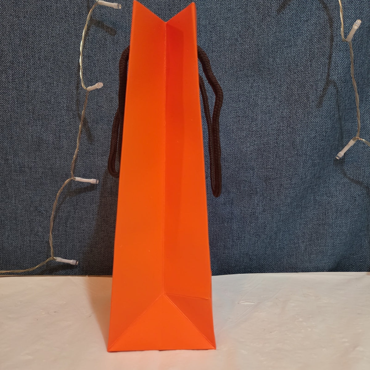 Hermes Small Orange Shopping Bag Authentic Paper Gift Tote Luxury Decor