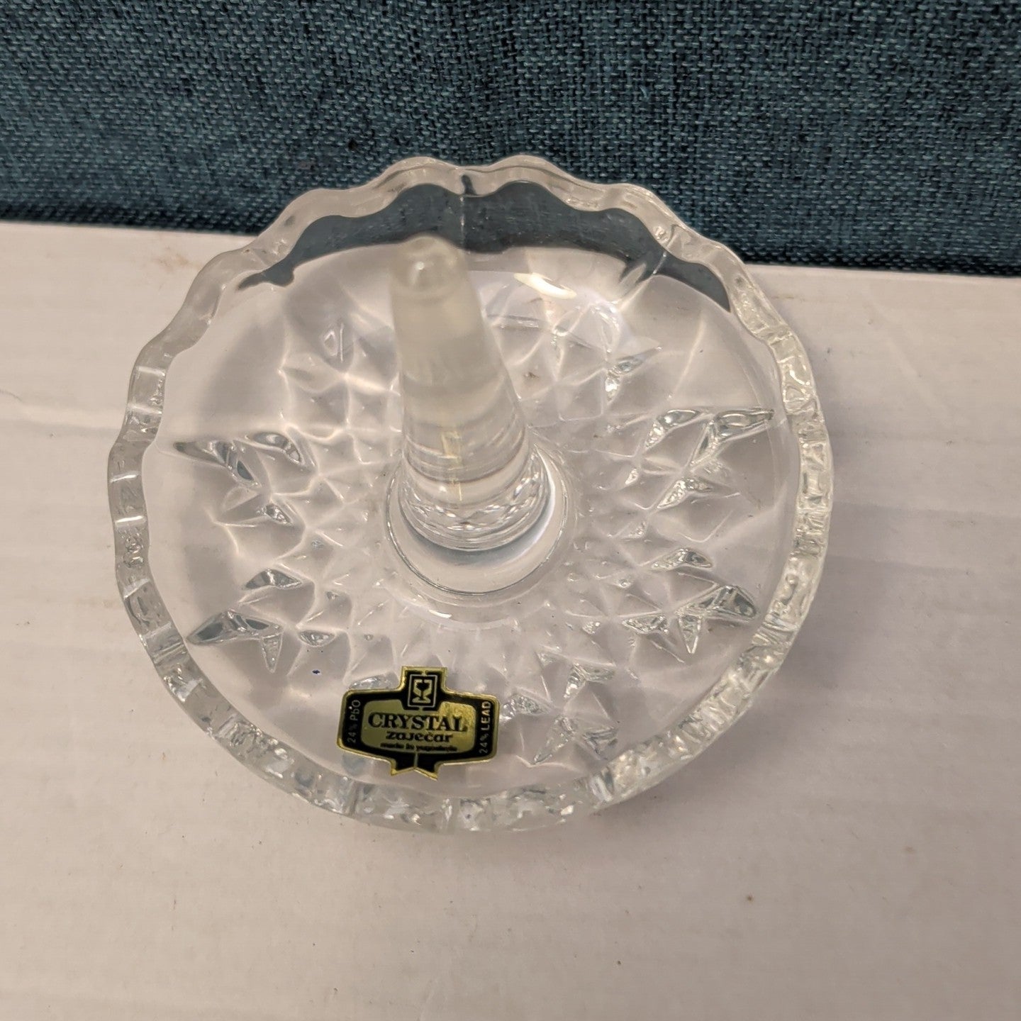 Forever Crystal 3pc Vanity Set | 24% Lead Crystal Zajecar Yugoslavia NEW IN BOX