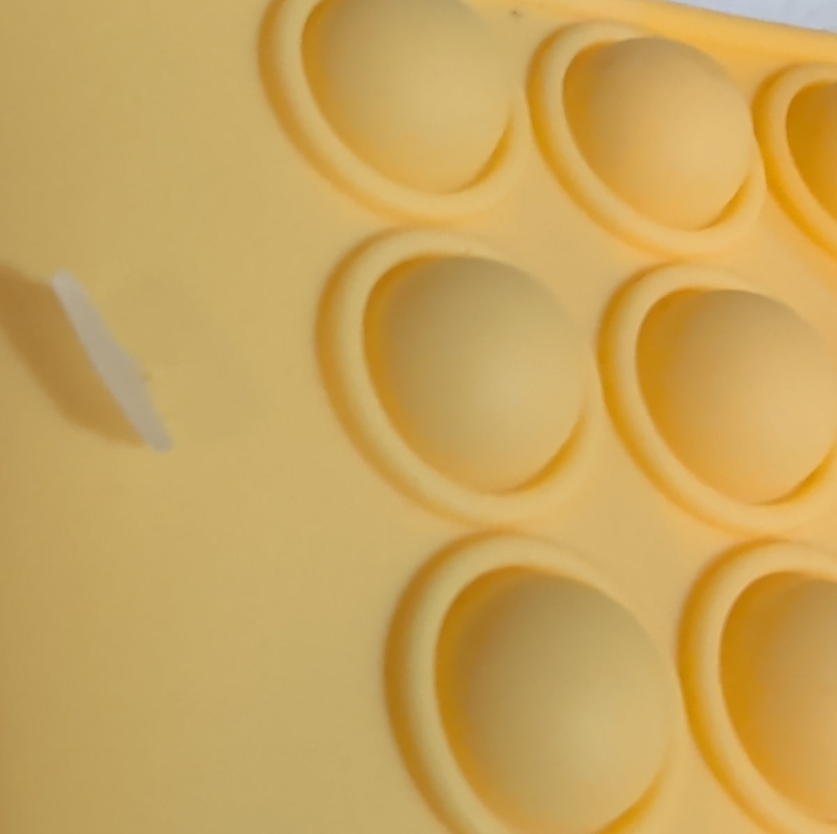 Large Yellow Pop Fidget Toy Silicone Handbag Tote Blue Eyes Kidcore