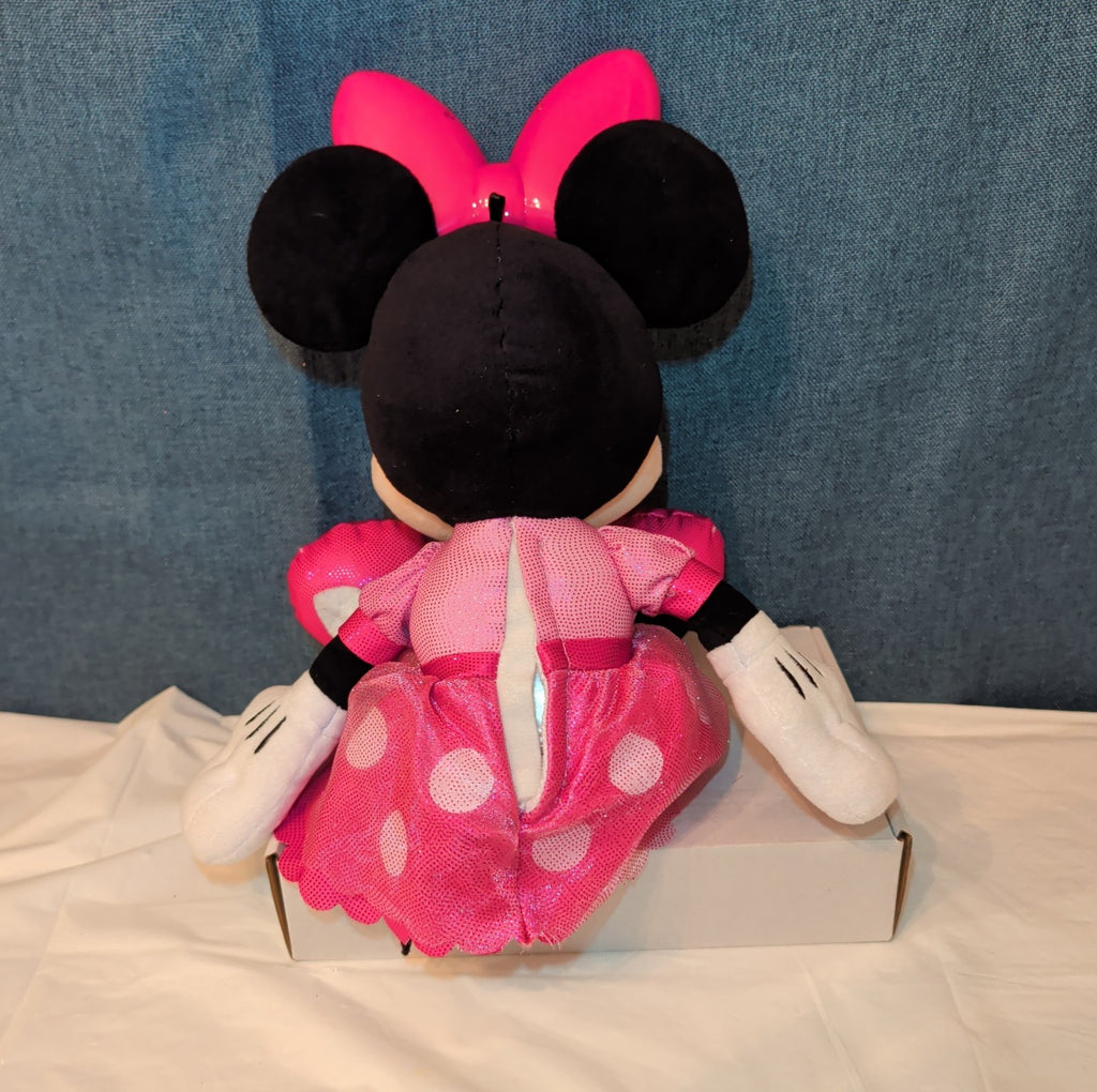 Disney Jr Colorfinity Minnie Mouse Interactive Plush 15" Light Up Talking Toy