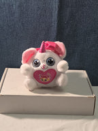 ZURU Rainbocorn Puppycorn Penny the Pug 5" Plush White Pink Bow Glitter Horn
