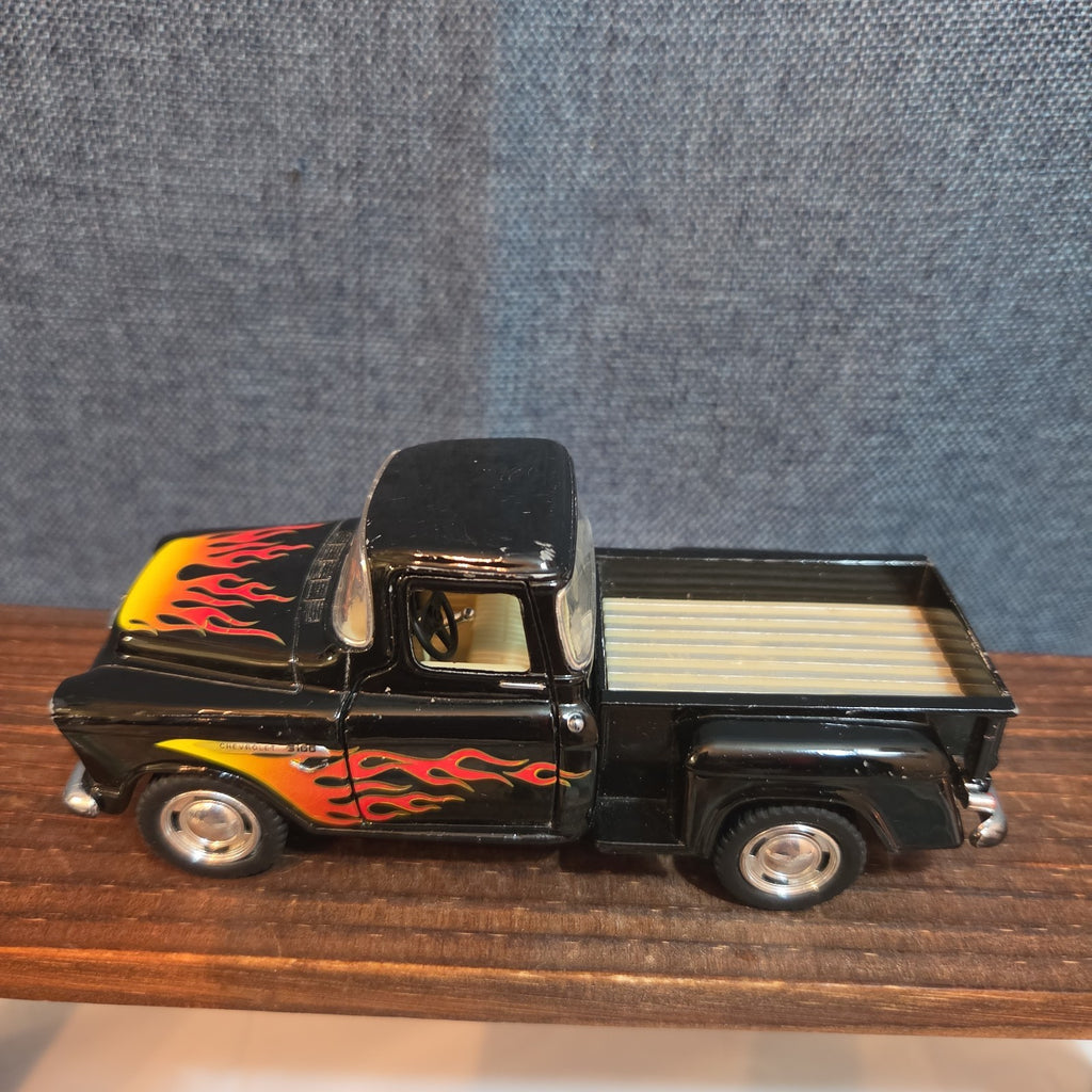 1955 Chevy Stepside Pickup Truck Diecast 1:24 Flames Hot Rod