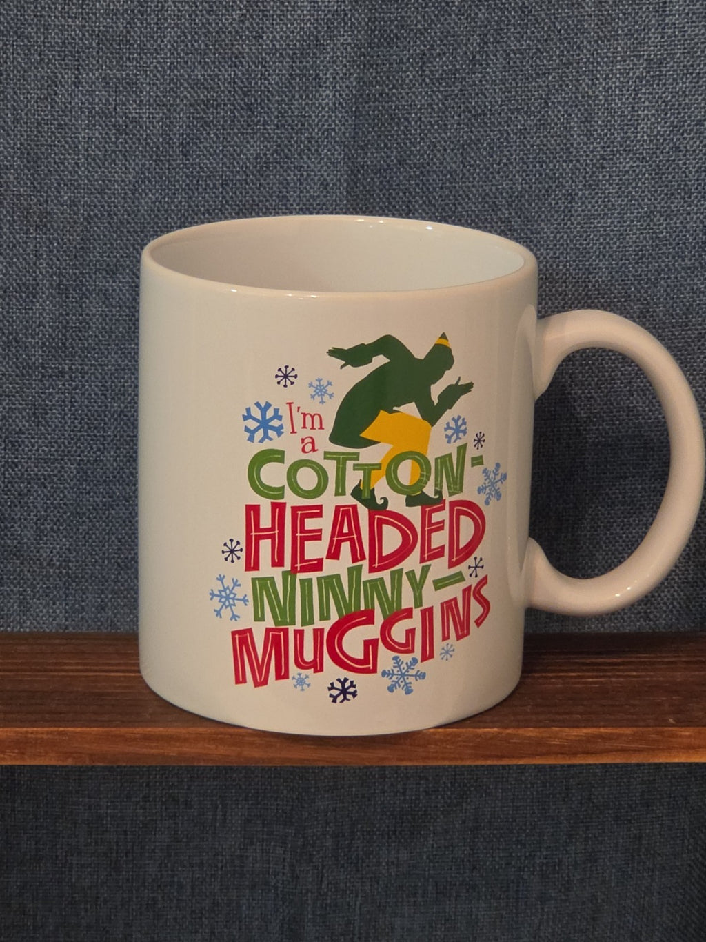 ELF Christmas Movie Ceramic Coffee Mug I'm a Cotton-Headed Ninny-Muggins 20 oz