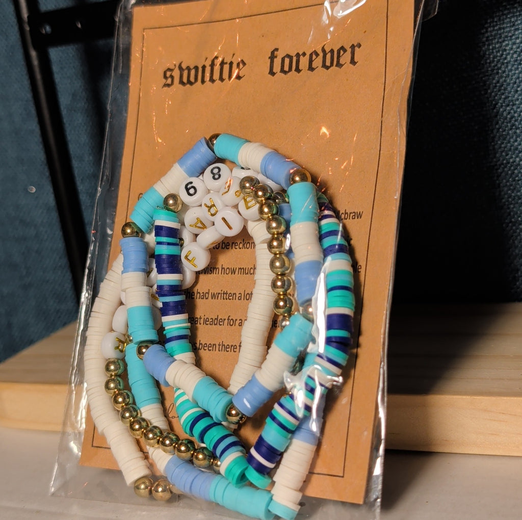 Swiftie Forever 5-Piece Beaded Bracelet Set Eras Tour Y2K NWT