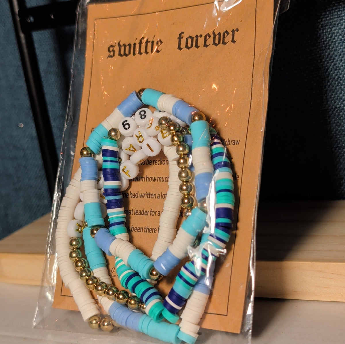 Swiftie Forever 5-Piece Beaded Bracelet Set Eras Tour Y2K NWT