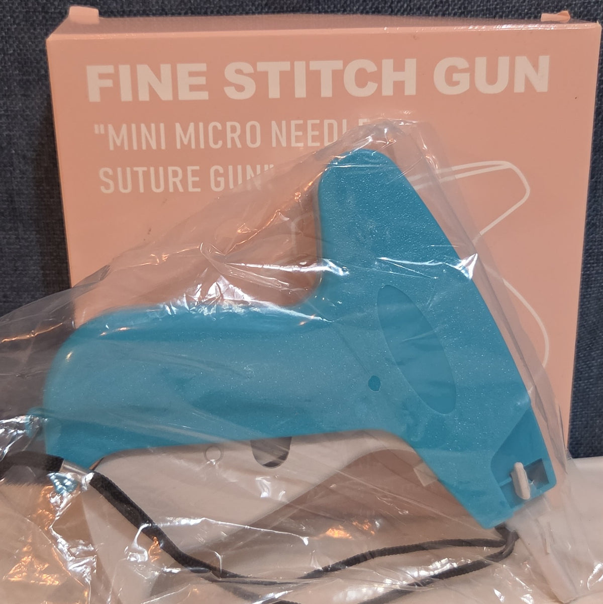 Fine Stitch Tagging Gun Micro Needle Fastener Clothing Tool Blue New OB
