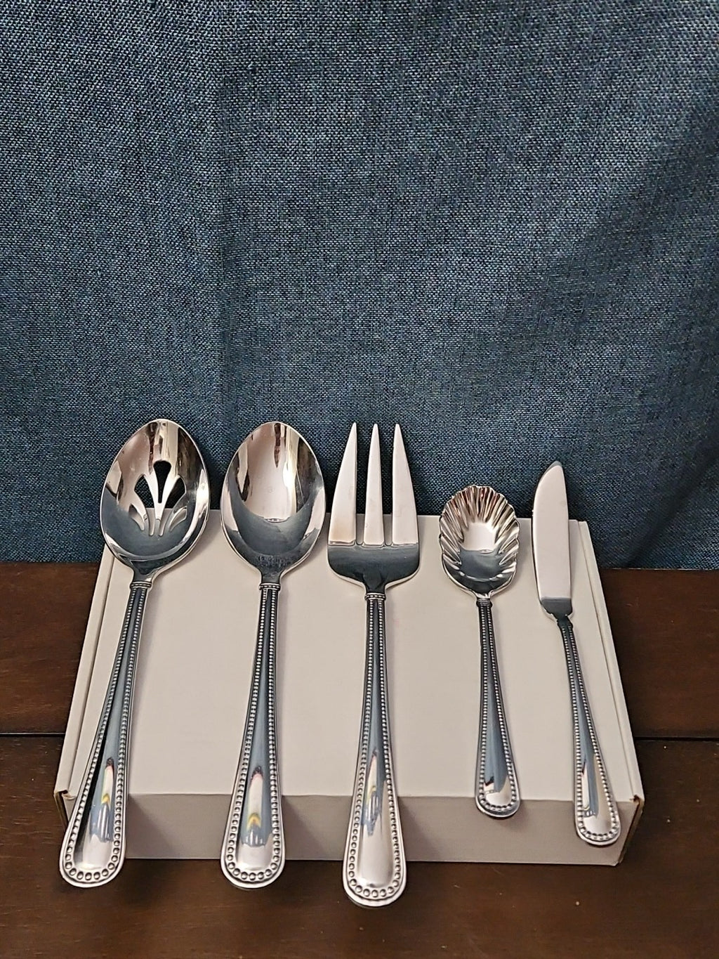 Reed & Barton KENDALL 5-Piece Serving Set | Hostess Host Set | 18/10 Stainless
