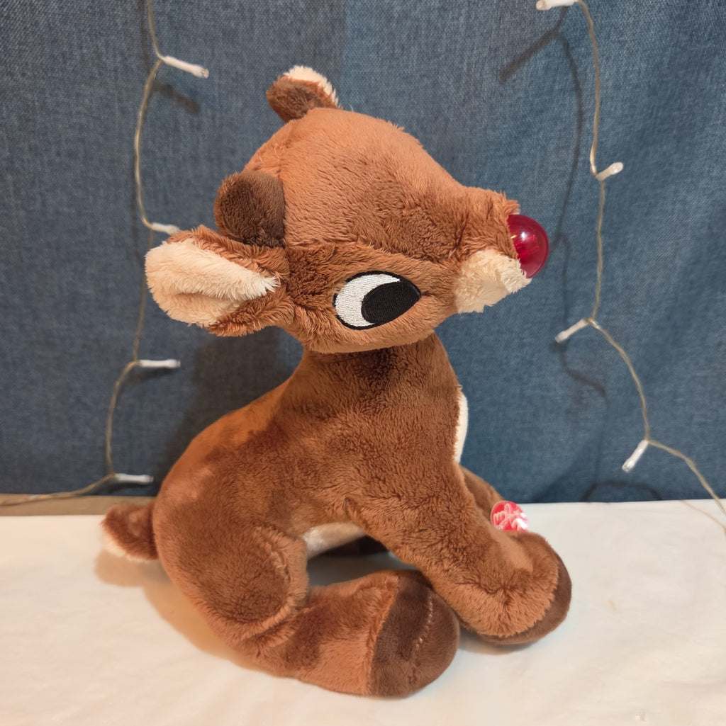 Dan Dee Rudolph Red Nosed Reindeer 15" Plush Light Sings