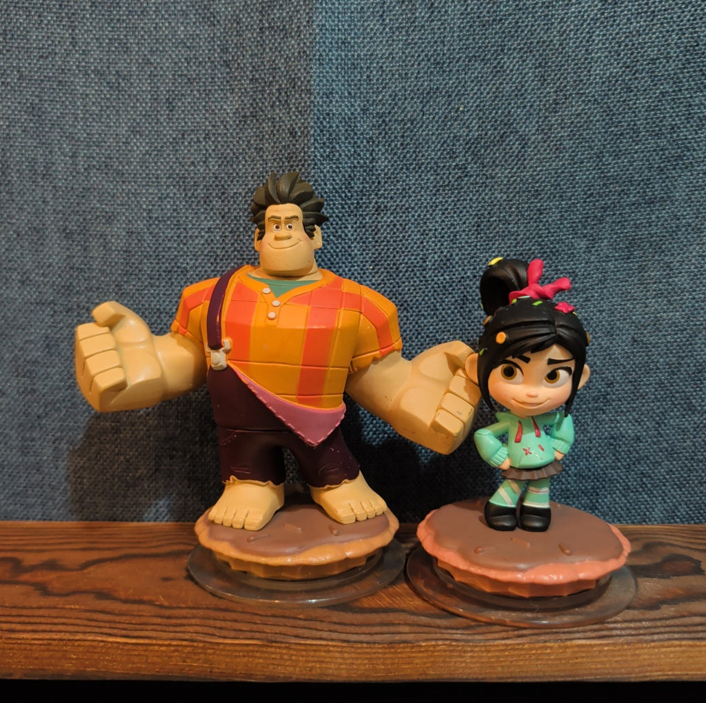 Disney Infinity Wreck It Ralph Vanellope 2 Figure Lot PVC Loose
