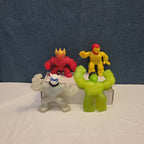 Goo Jit Zu Heroes Marvel Set of 4 Hulk Iron Man Pantaro Blazagon Squishy Toy