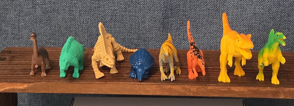 Mini Plastic Dinosaur Figure Lot 8 Prehistoric Toys