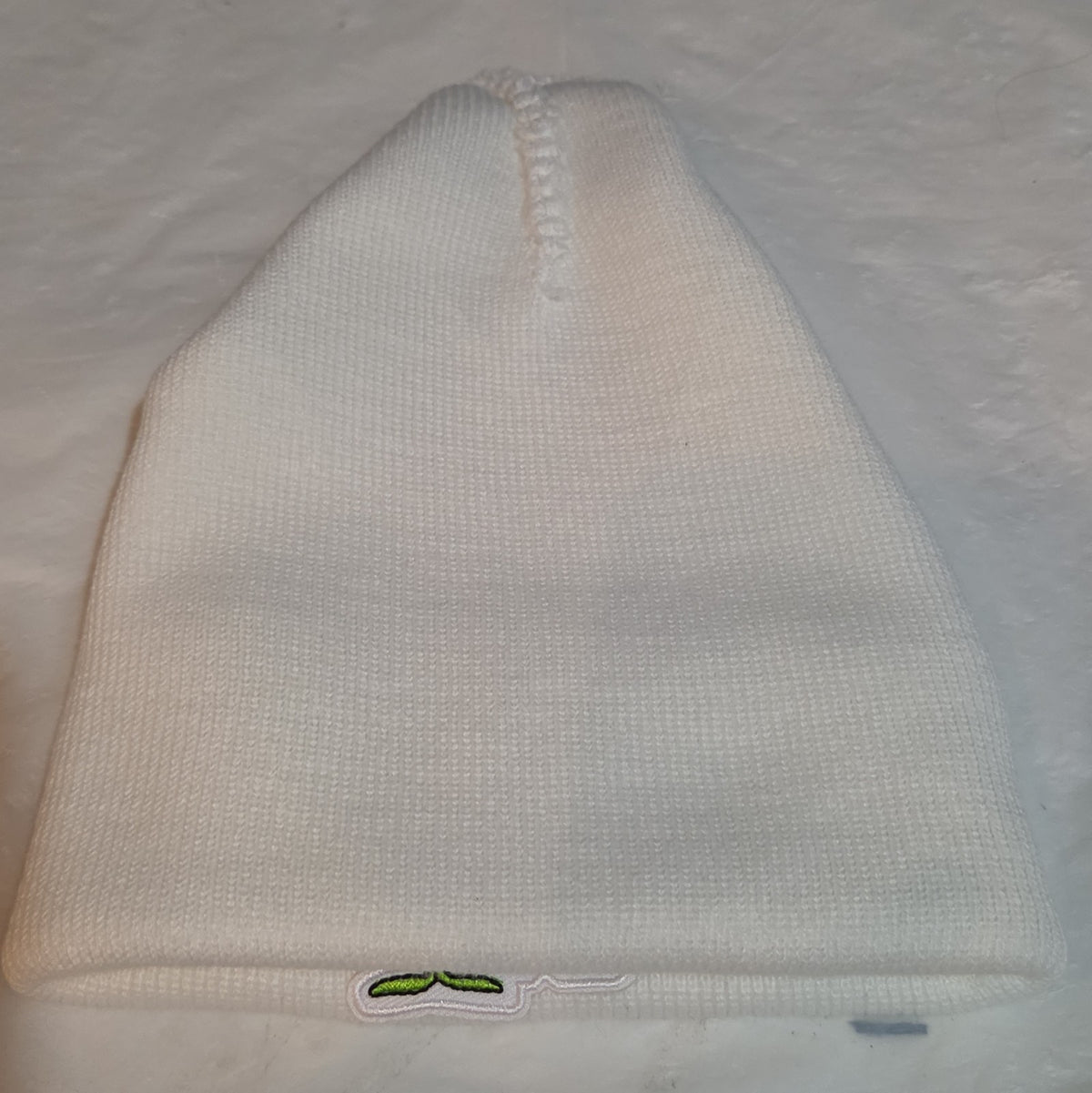 Custom Grinch Throat Punch White Knit Beanie Funny Holiday Hat Brand