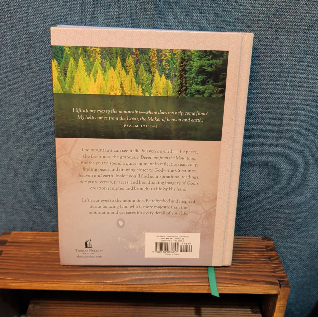 Devotions from the Mountains Thomas Nelson Hardcover Book