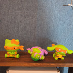 McDonalds Sanrio TMNT Happy Meal Toy Lot 4 Plastic Figures 2025