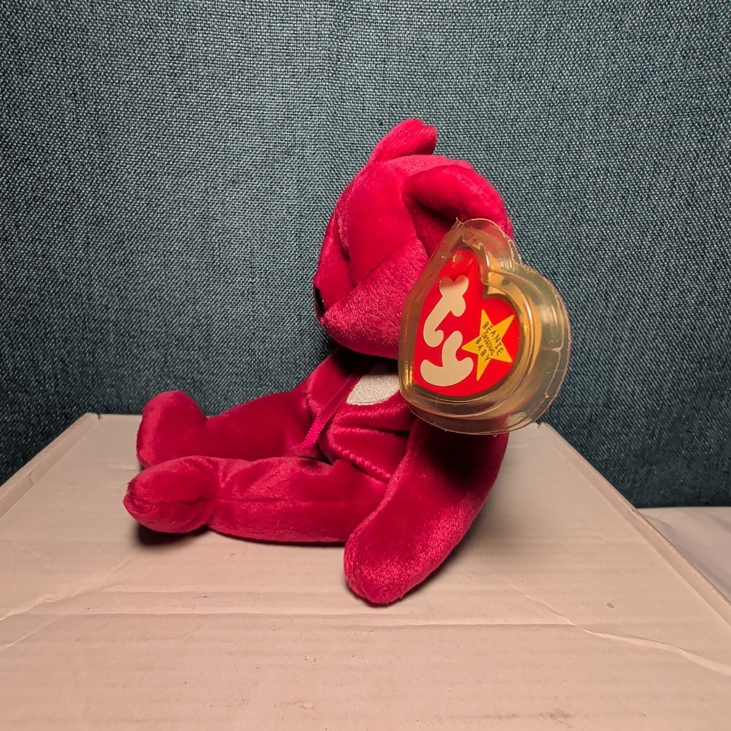 Valentina Ty Beanie Baby 1998 Retired Valentine Bear with Tag Protector Vintage