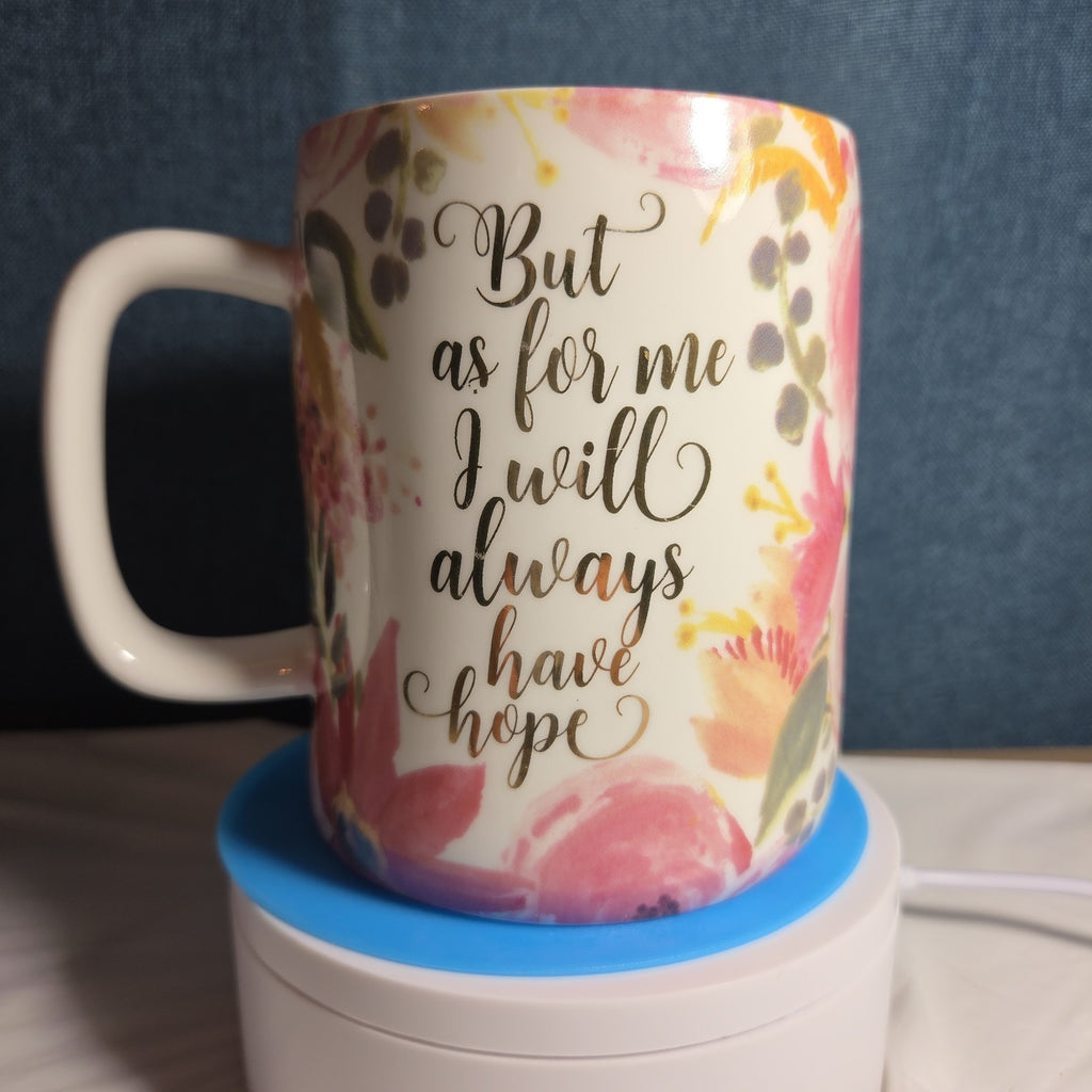 Mary Square Hope Mug Floral Ceramic Cup
