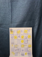 Set of 3 FolkArt One Stroke Painting Worksheet Packs | Flowers #4219 | Reusable