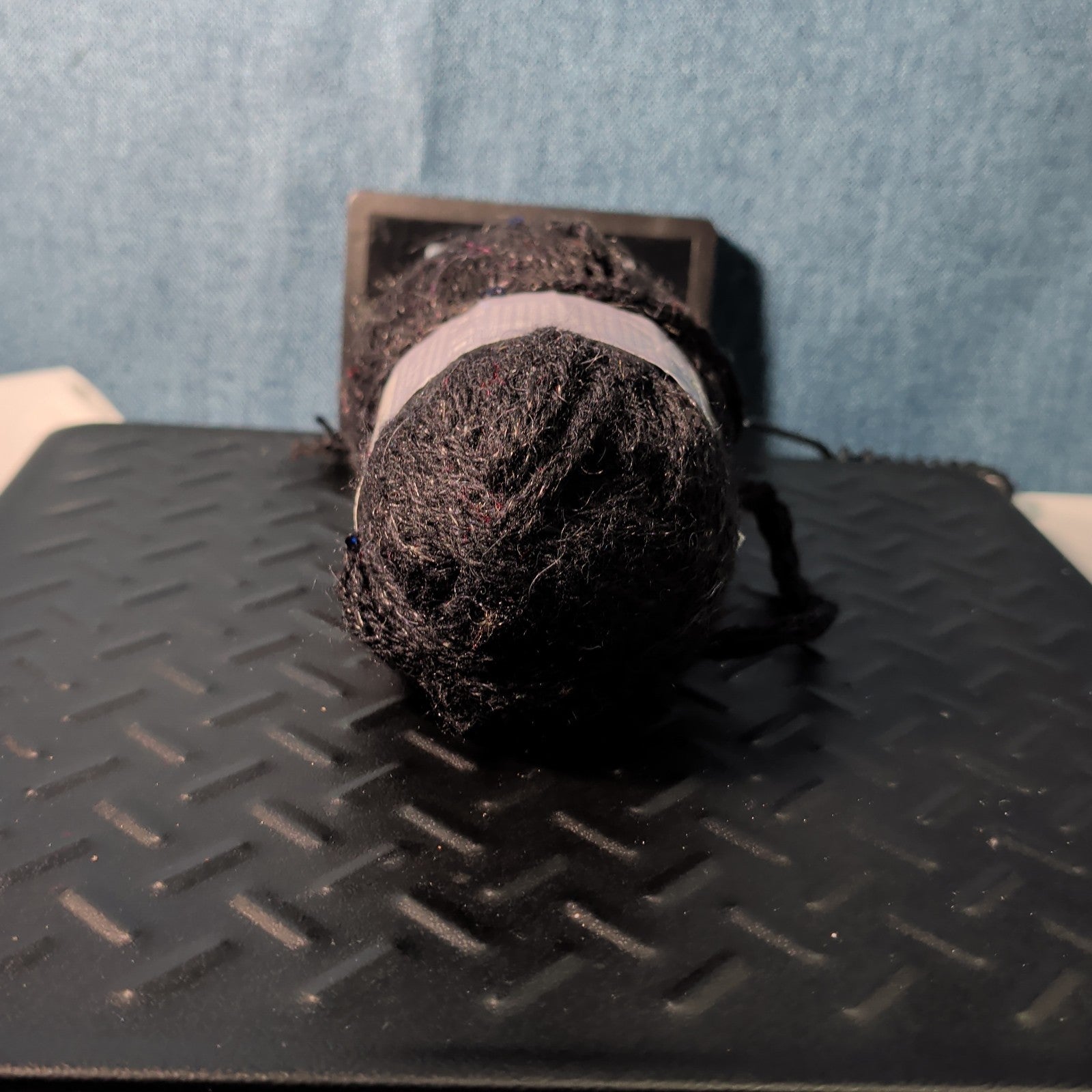 Loops & Threads Dewdrops Yarn #14 Jet Black Sequins Mohair Bulky DISCONTINUED
