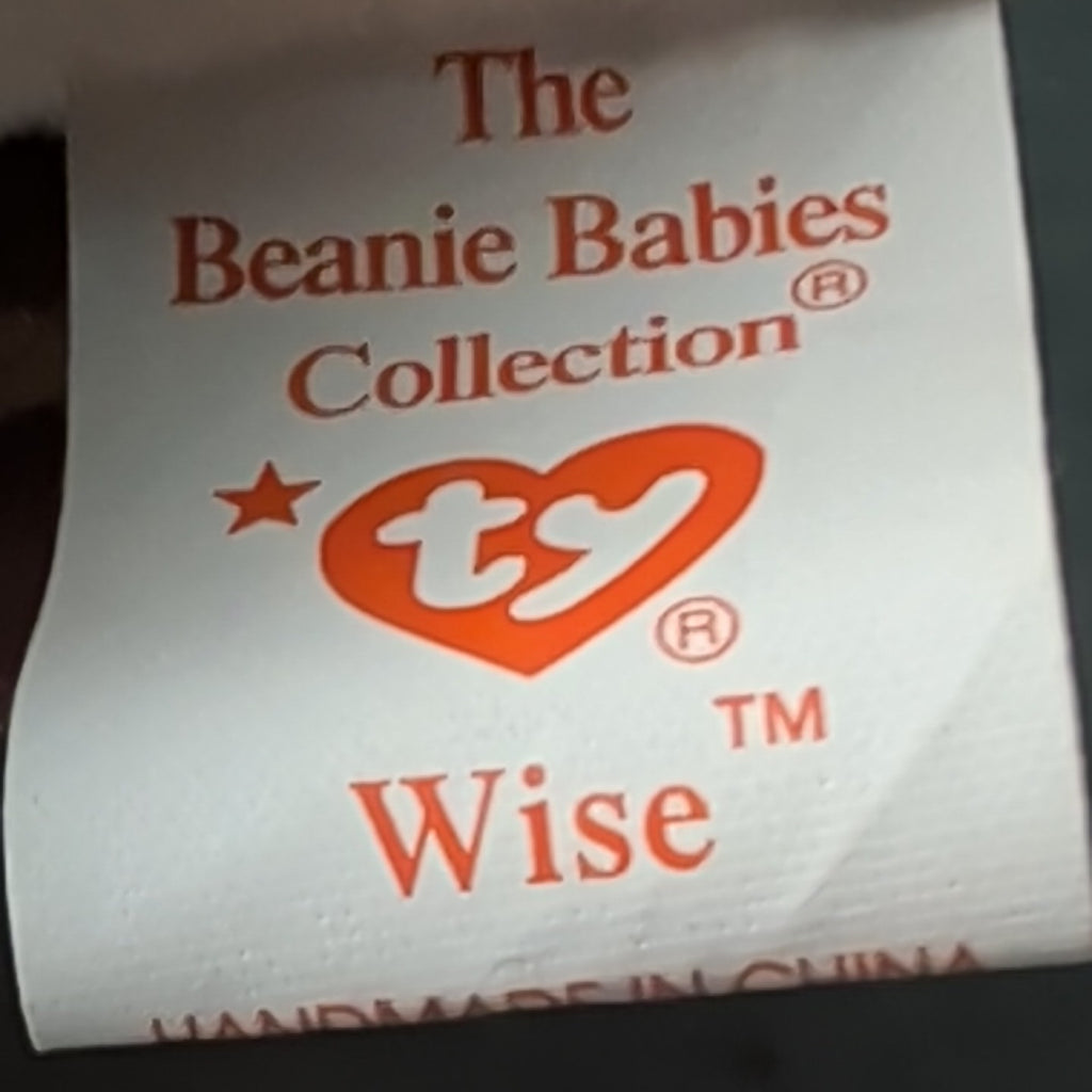 Wise TY Beanie Baby Owl Class of 1998 Graduation Gift MWMT with Tag Protector