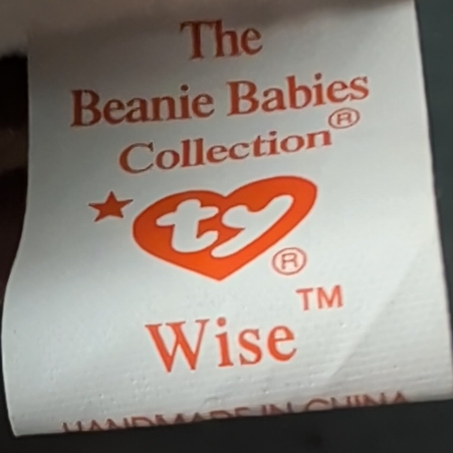 Wise TY Beanie Baby Owl Class of 1998 Graduation Gift MWMT with Tag Protector