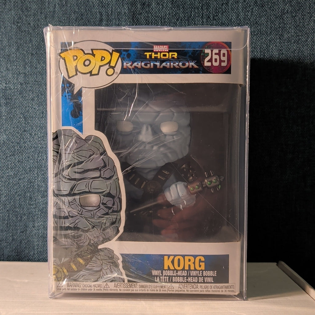 Funko Pop Korg #269 Marvel Thor Ragnarok Vaulted Vinyl Figure In Box 