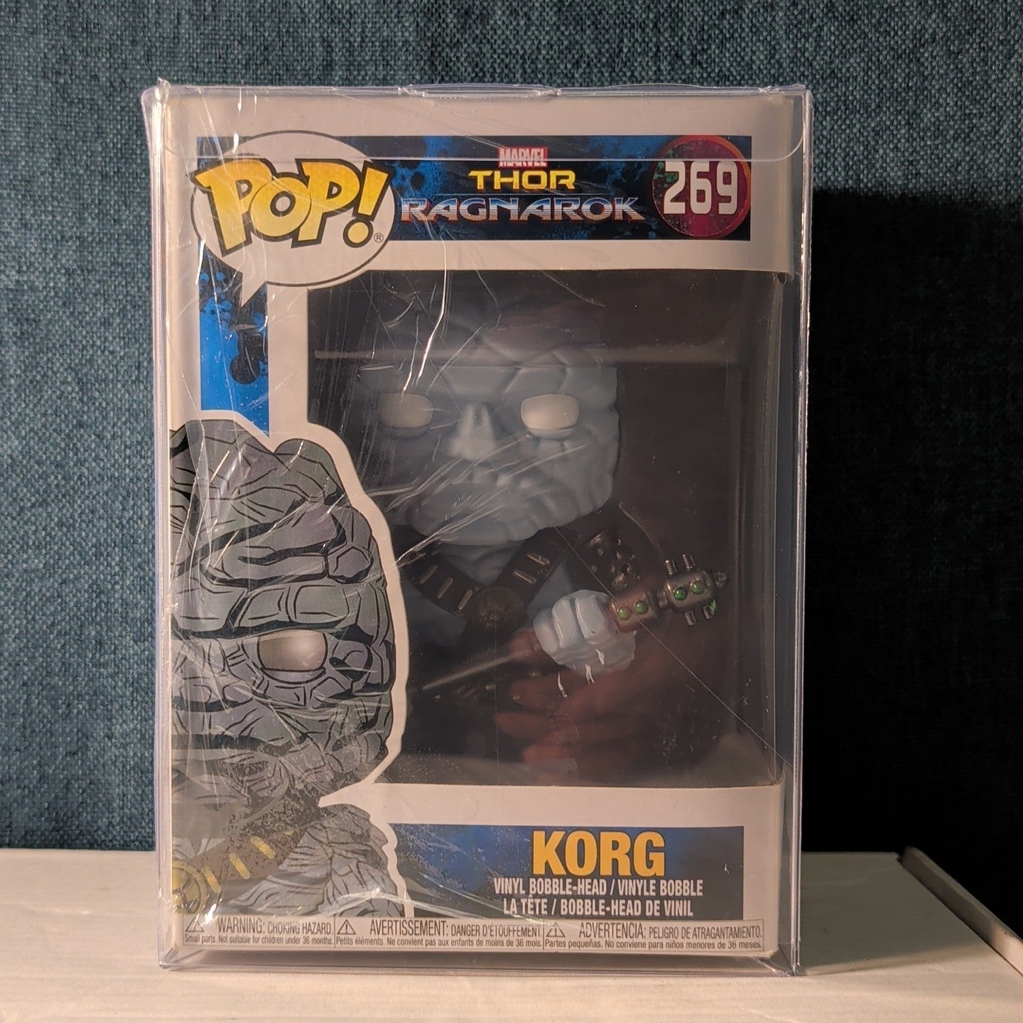 Funko Pop Korg #269 Marvel Thor Ragnarok Vaulted Vinyl Figure In Box 