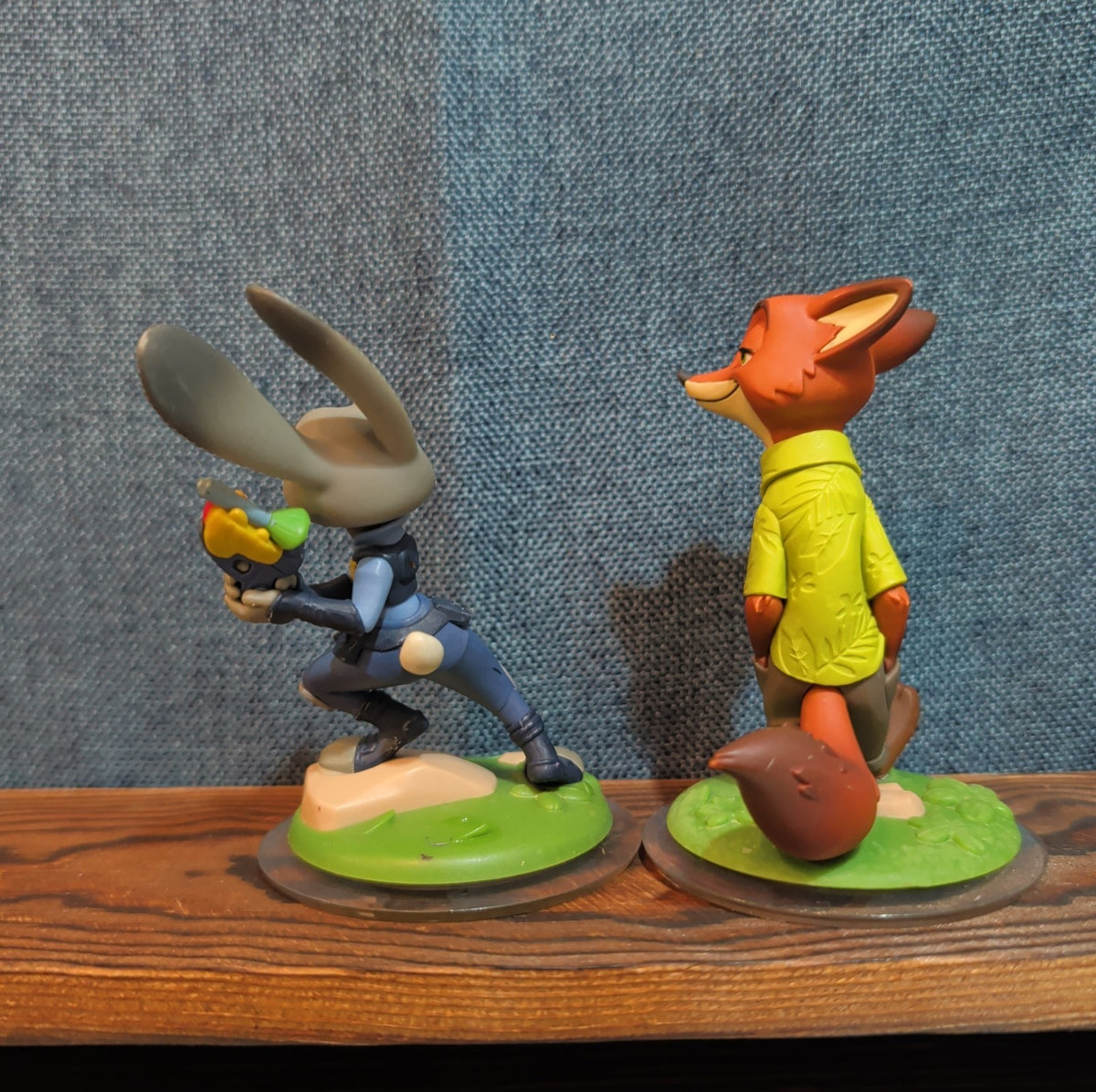 Disney Infinity 3.0 Zootopia Judy Hopps Nick Wilde 2 Figure Lot PVC Loose