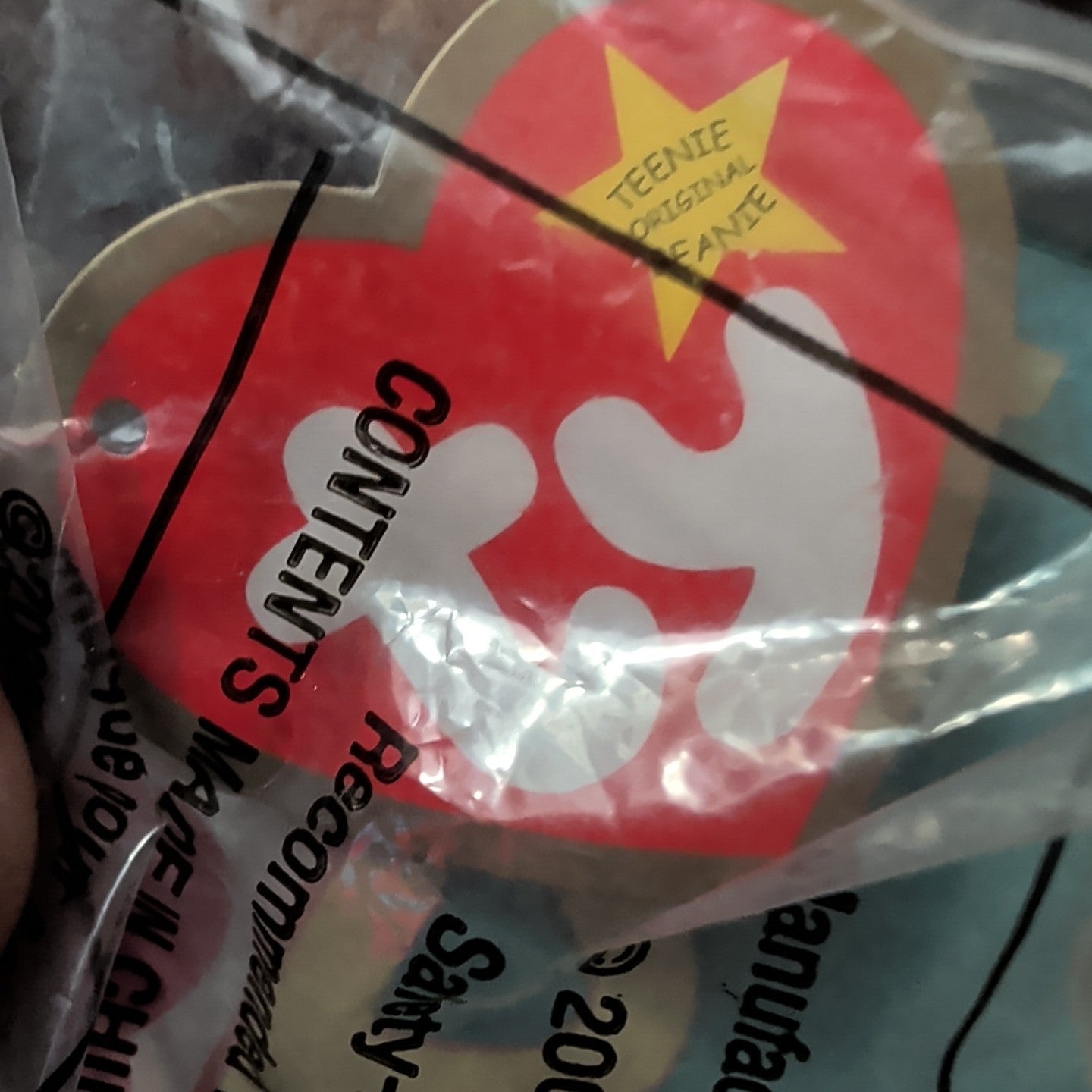 Ty Teenie Beanie Baby Spike the Rhinoceros #11 McDonald’s 2000 Sealed New Retire