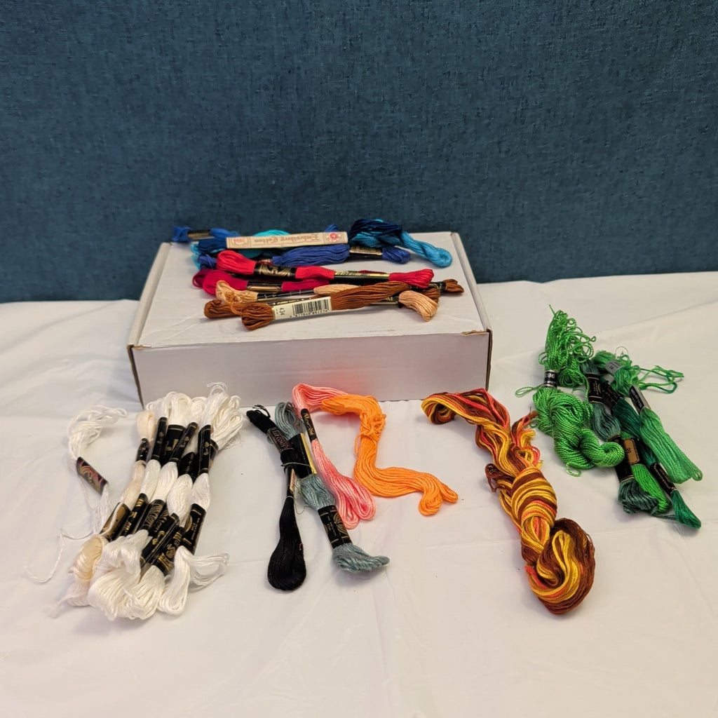 32 Skeins Embroidery Floss Set DMC J.P. Coats