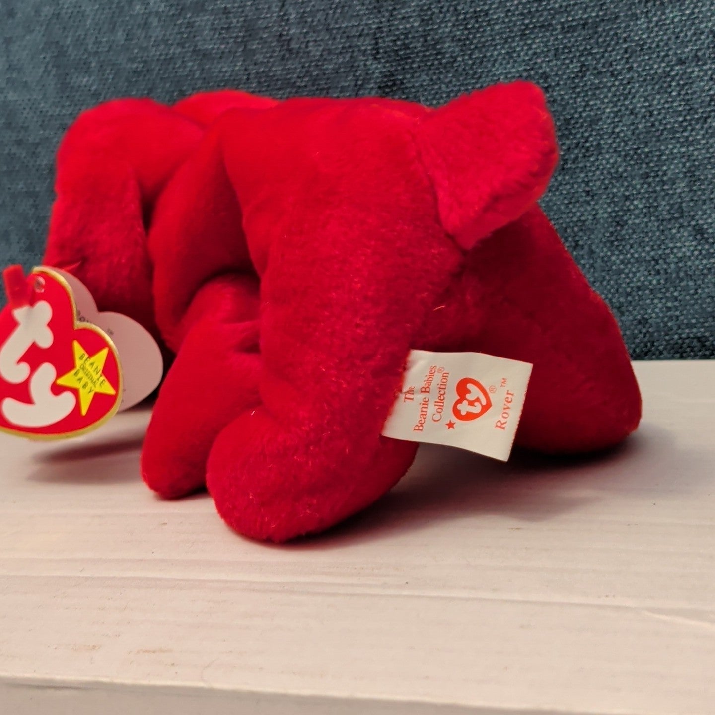 TY Beanie Baby ROVER Red Dog 1996 | MWMT Mint Tags | Fareham Hants Error