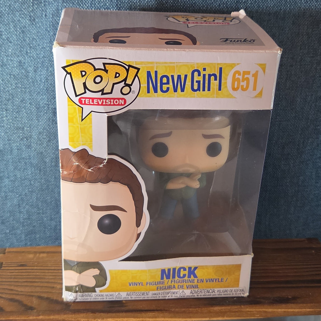 Funko Pop Television New Girl Nick 651 Vaulted Vinyl Figure 2018 With Protector