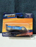 Adventure Force Blue Race Car | Maisto Fresh Metal Diecast | GT Racer Gold Wheel