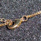 Bubble Letter E Necklace Rhinestone Gold Tone Y2K Vibe