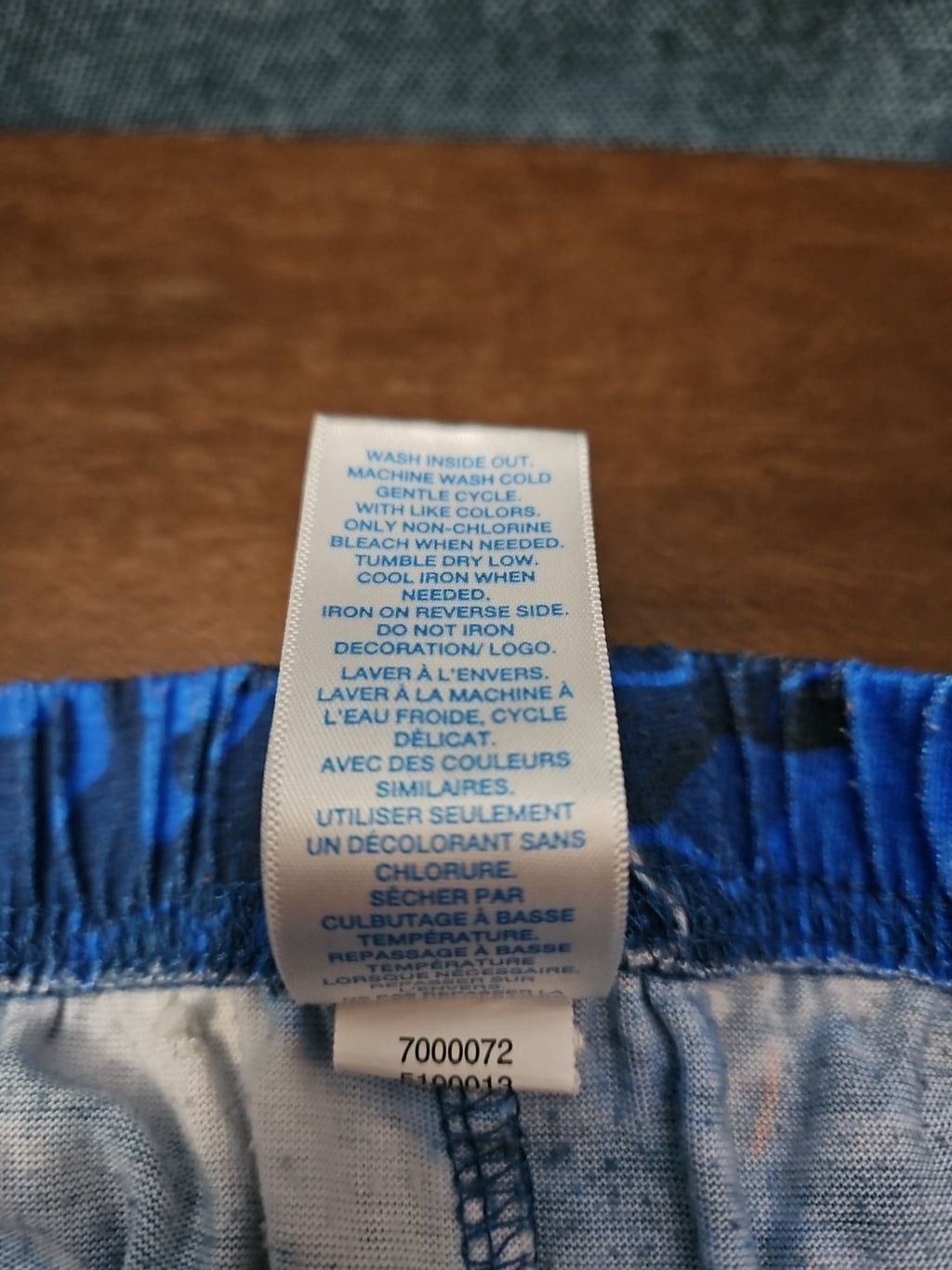 The Children's Place Boys Shark Sleep Shorts Size 7/8 Medium Blue Ocean Pajamas