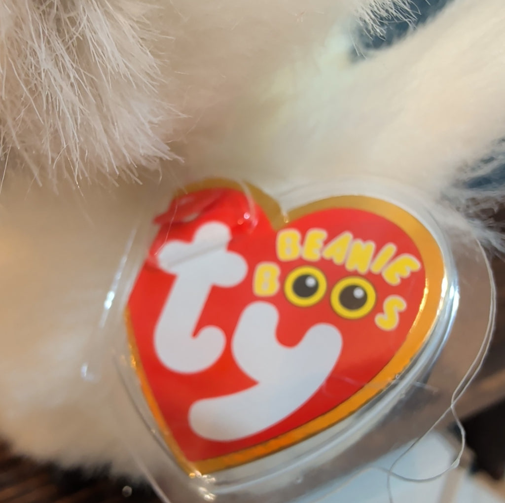 TY Beanie Boos Austin White Owl 6" Plush Gold Eyes Kawaii MWMTs
