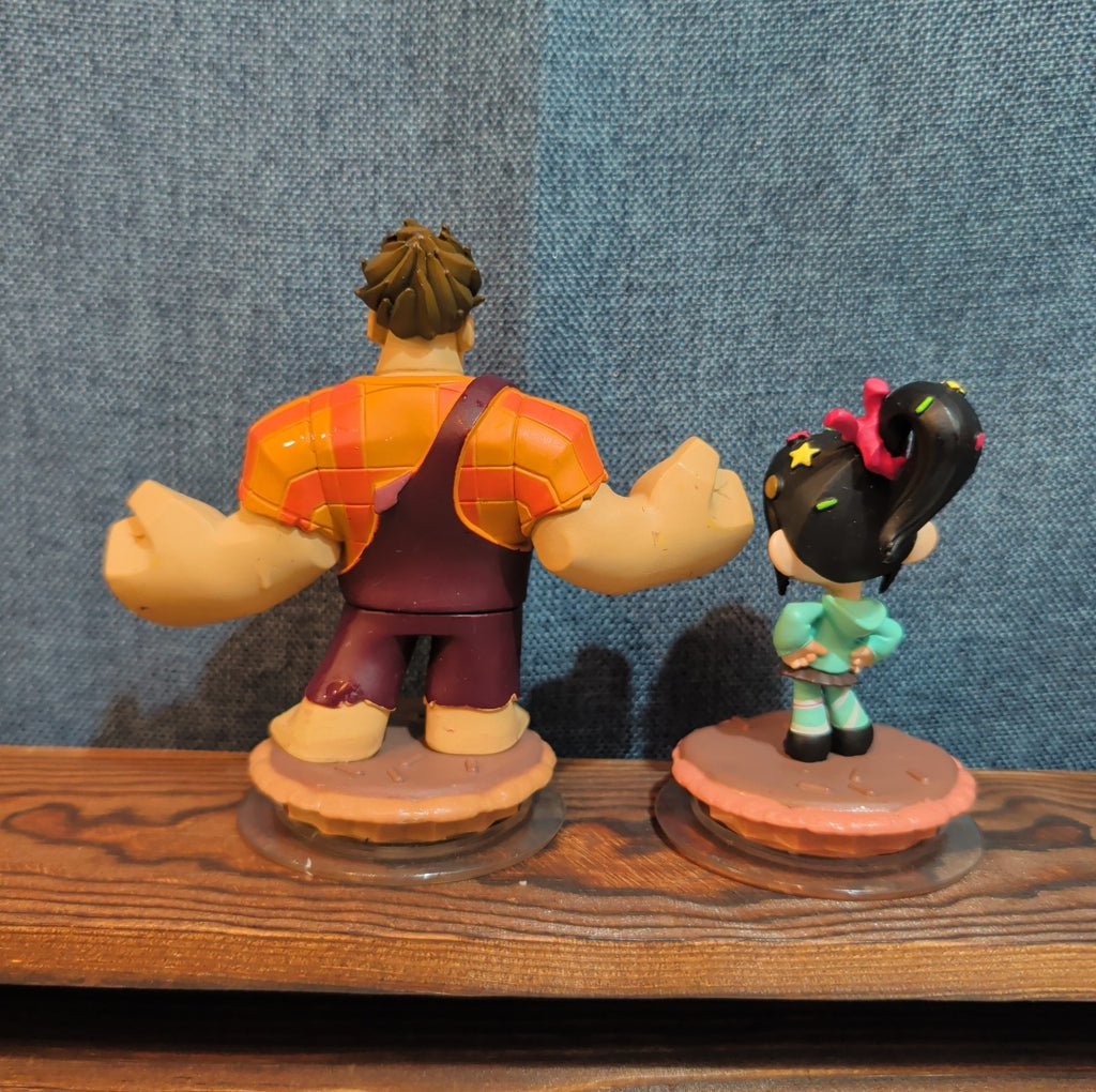 Disney Infinity Wreck It Ralph Vanellope 2 Figure Lot PVC Loose