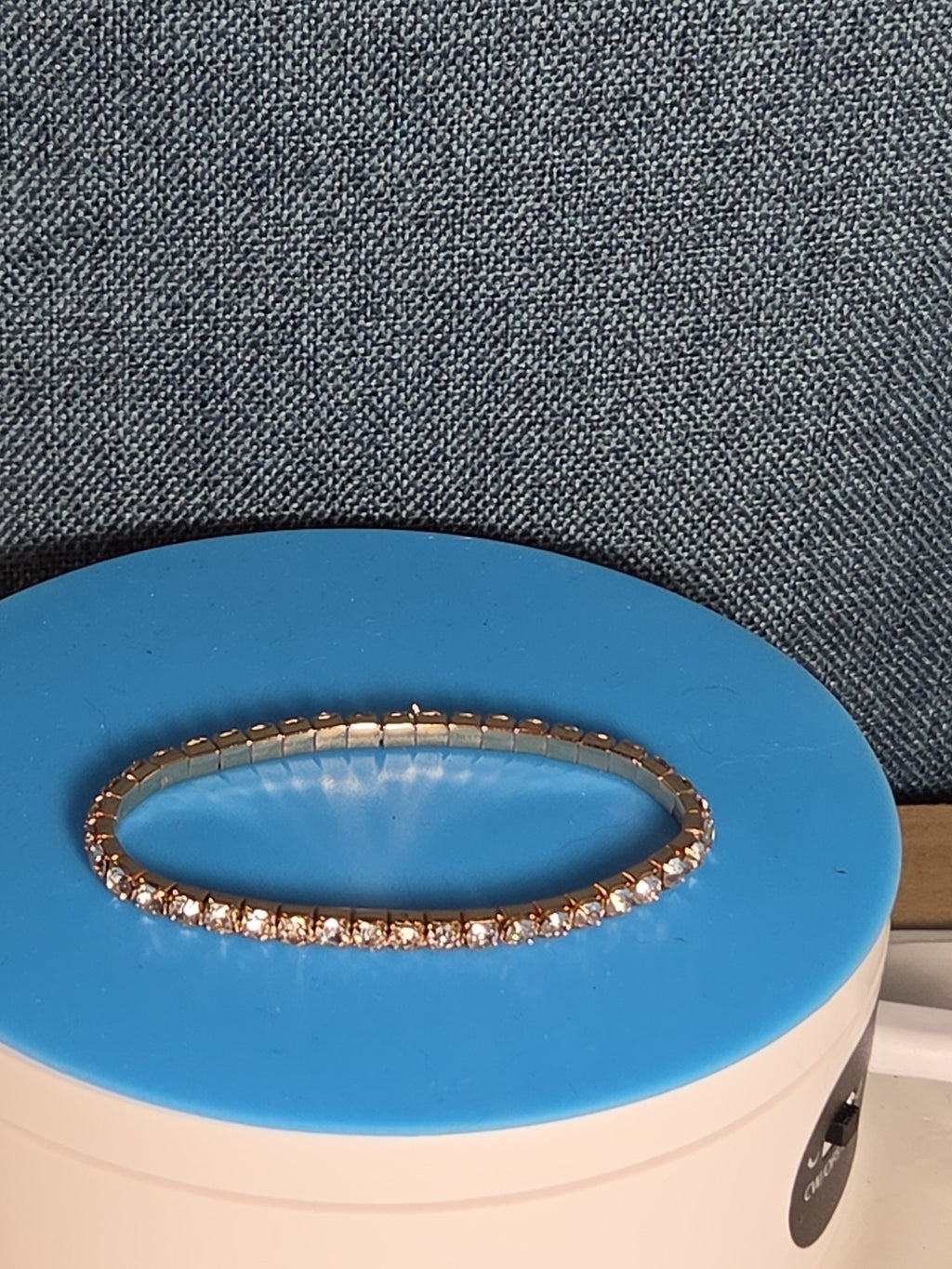 Crystal Bracelet Bangle Stretch Bling Single Row Rhinestones Bracelets For Women