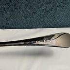 Set of 8 Black Stainless Steel Spoons 18/0 Modern Onyx Flatware Table Spoons Set