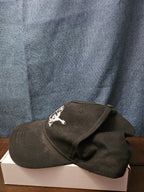 True Religion Hat Black Baseball Cap Buddha Design Adjustable Snapback Mens