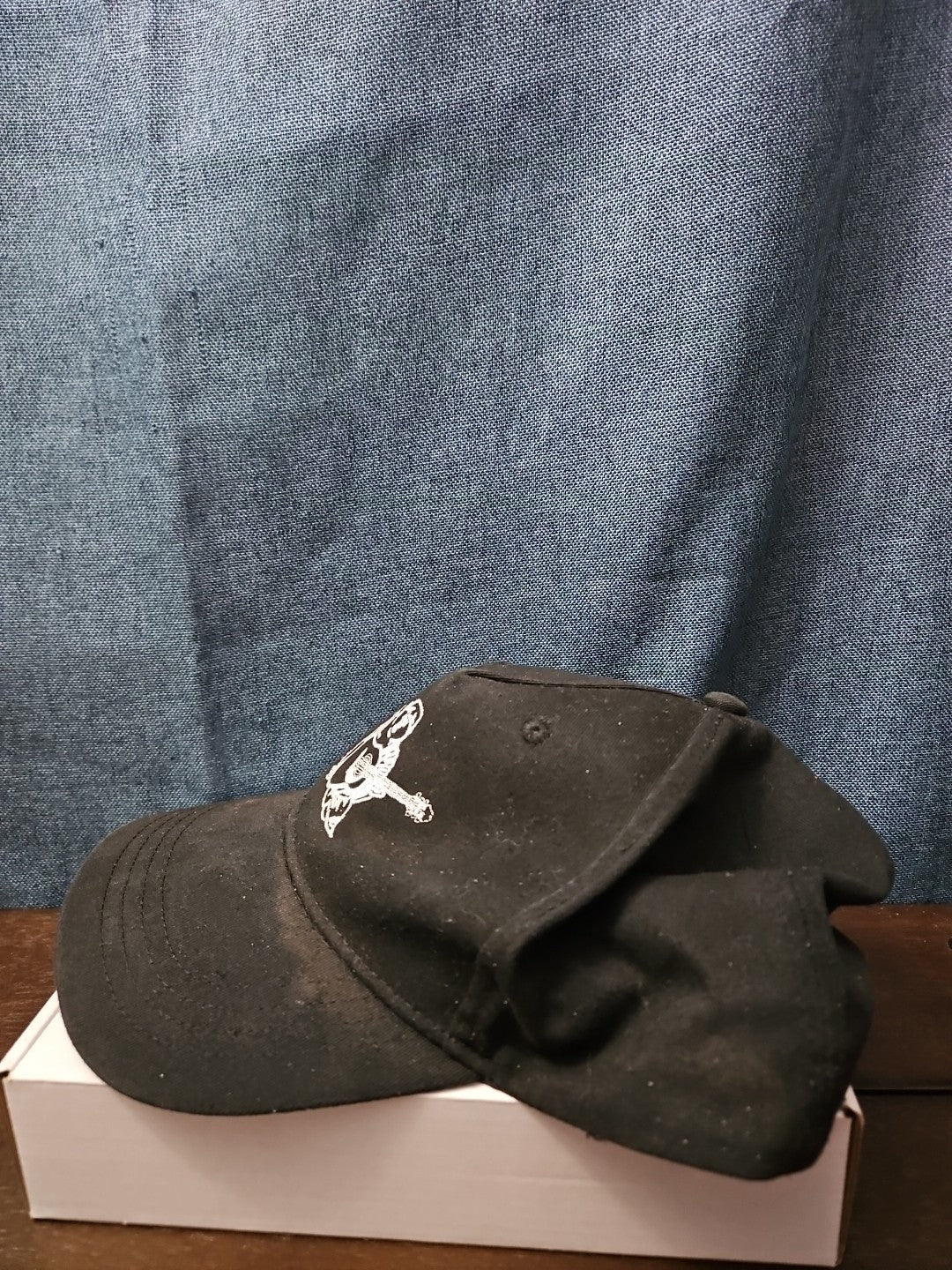 True Religion Hat Black Baseball Cap Buddha Design Adjustable Snapback Mens