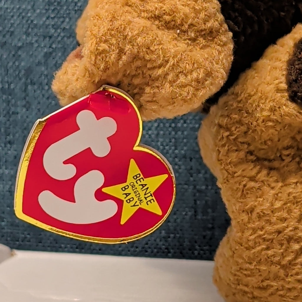 TY Beanie Baby TUFFY Terrier Dog 1996 | MWMT Mint Tags | Fareham Hants Star 6.5"