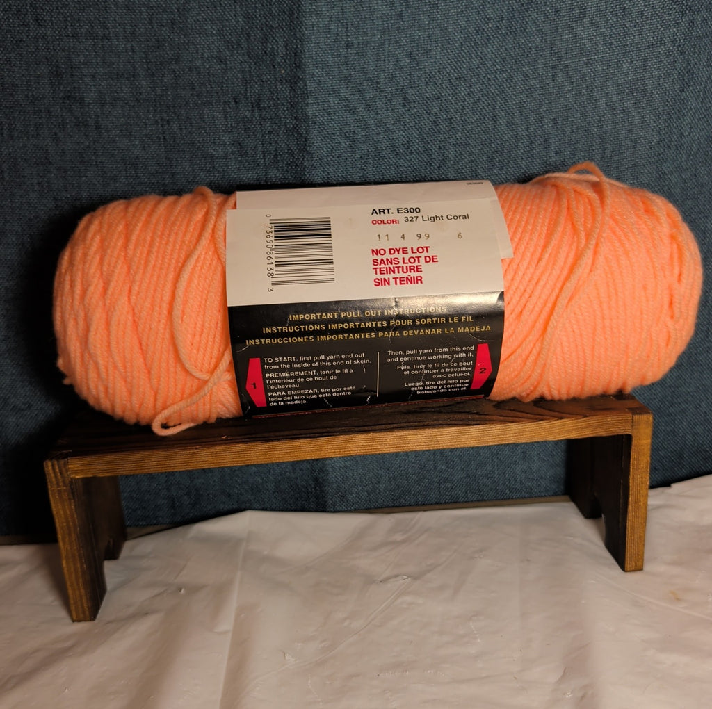 Red Heart Super Saver Light Coral Yarn 8oz
