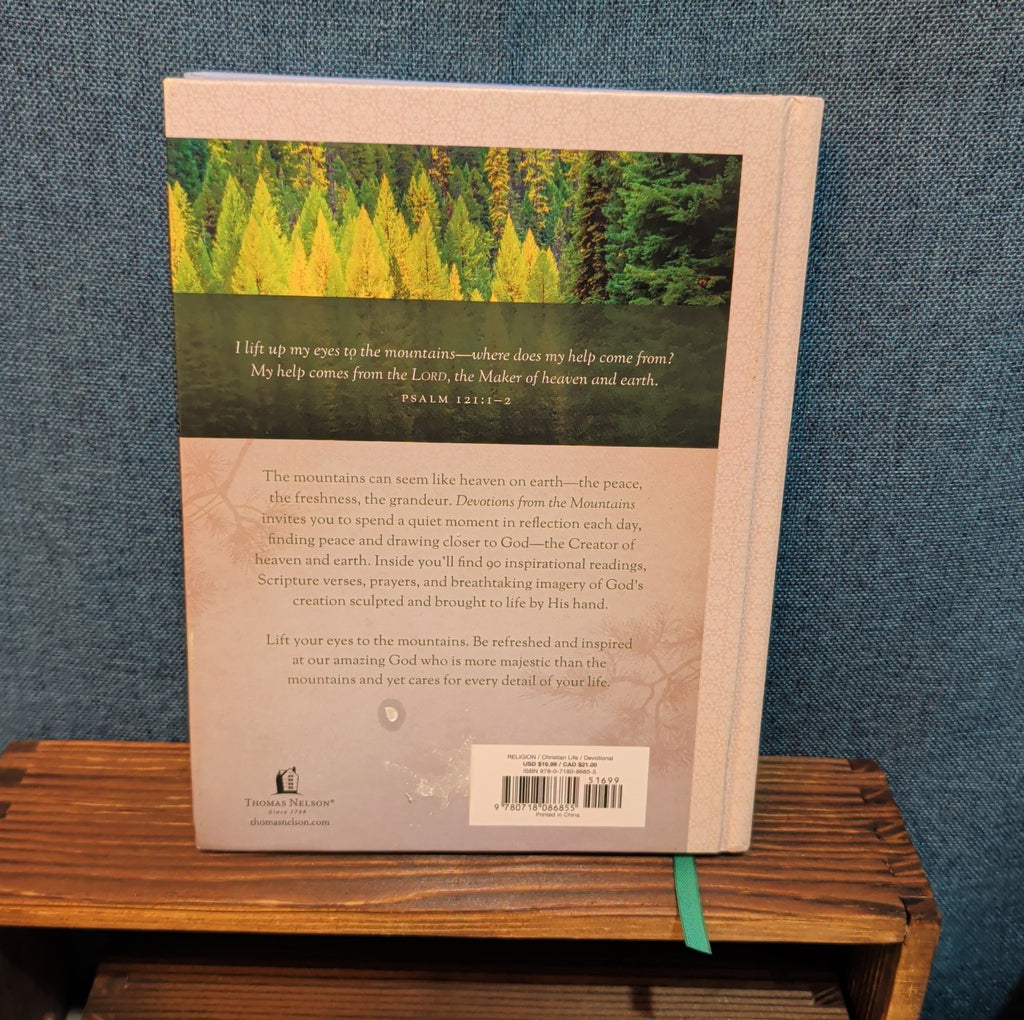 Devotions from the Mountains Thomas Nelson Hardcover Book