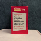 State Farm Bobblehead YOU! Baseball Player Figure Red Uniform HTF Promo NEW Box