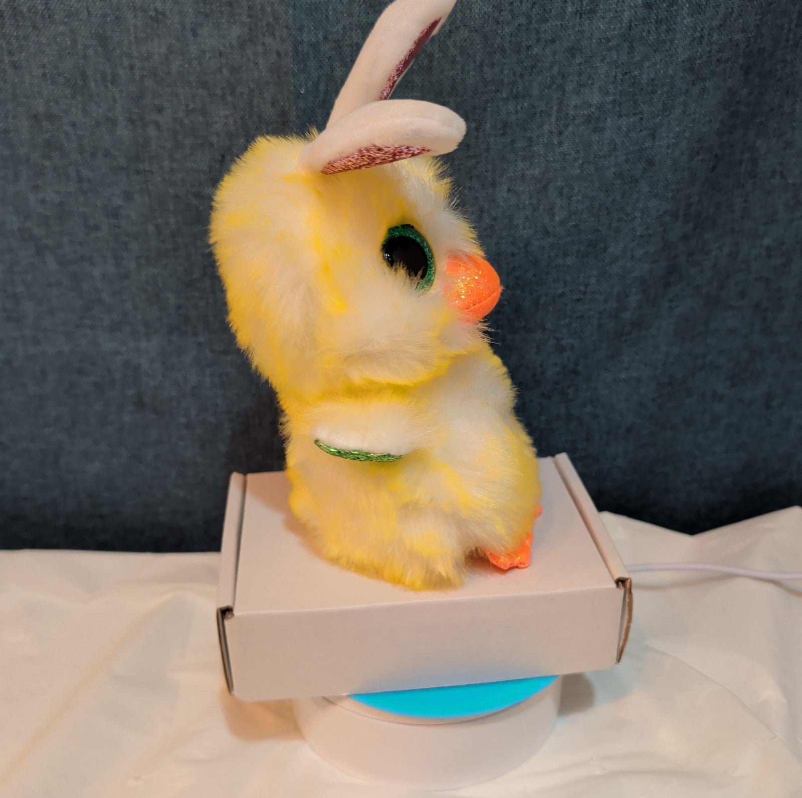Ty Beanie Boos Coop The Easter Chick Bunny Ears Plush 6" Glitter Eyes NWT