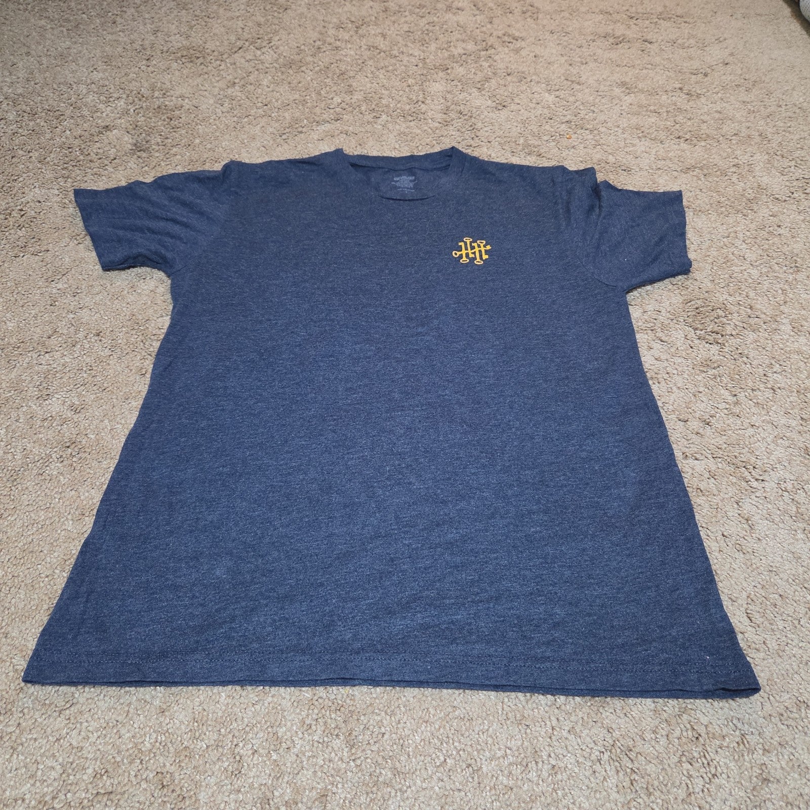 Diageo Tangerine Shirt Large Navy Blue Key Graphic Tee