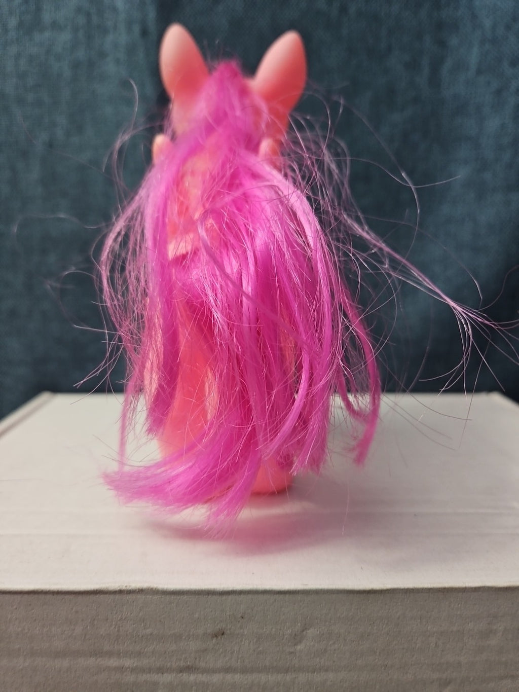 Pink Pegasus Pony Toy | 4.5"  MLP Style "Fakie" Figure | Magenta Hair