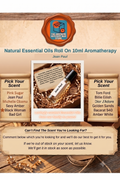 Essential Oil 10ml Roll On Glass Vial Travel Pick Your Scent NEW