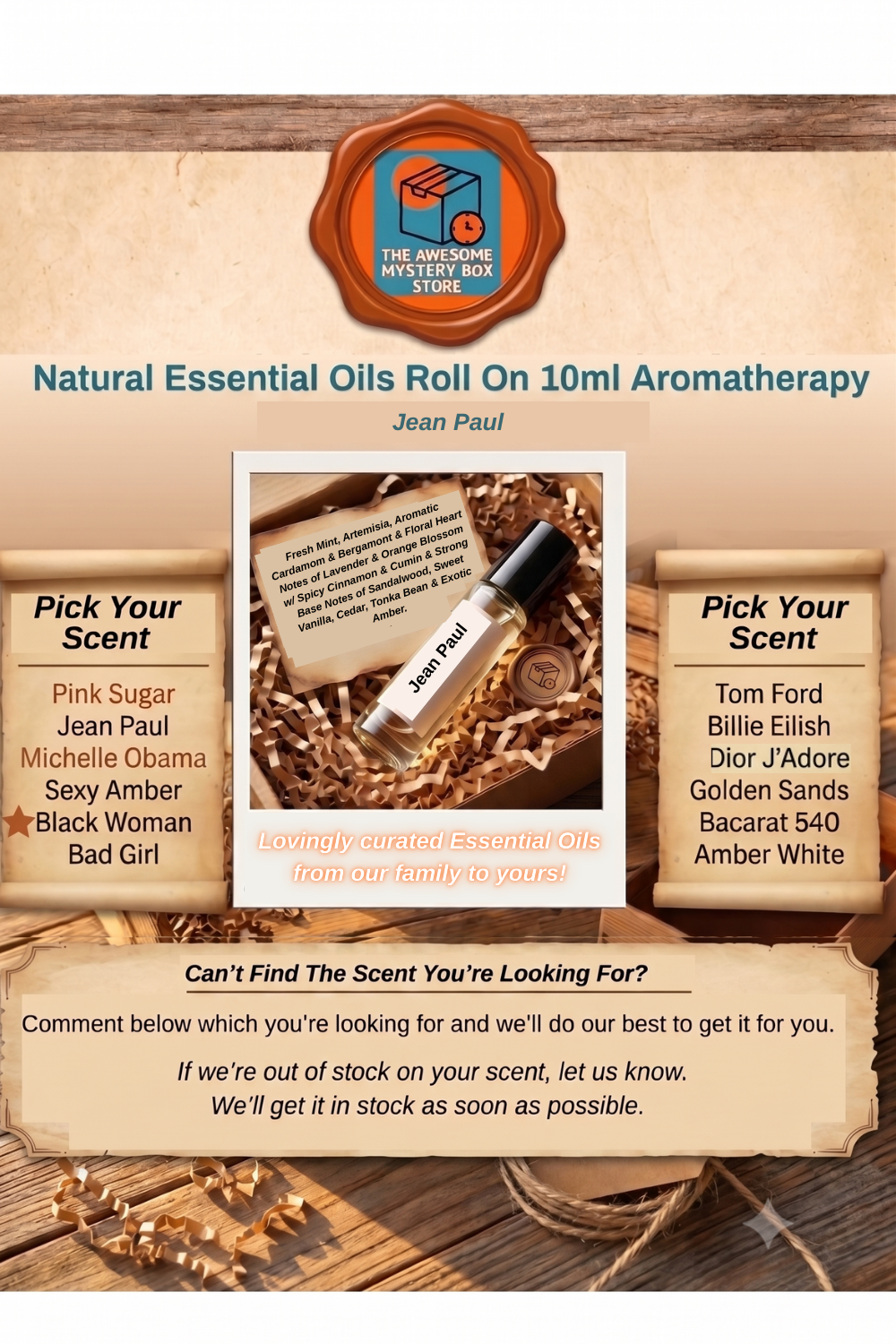 Essential Oil 10ml Roll On Glass Vial Travel Pick Your Scent NEW